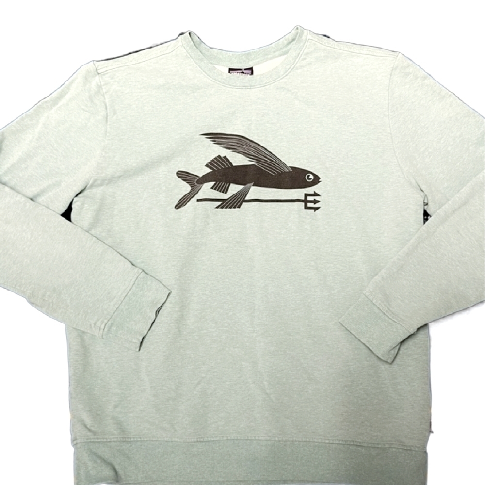 🔱 Patagonia // Organic Cotton Sweatshirt // Seafoam // Men's Large - Picture 5 of 9